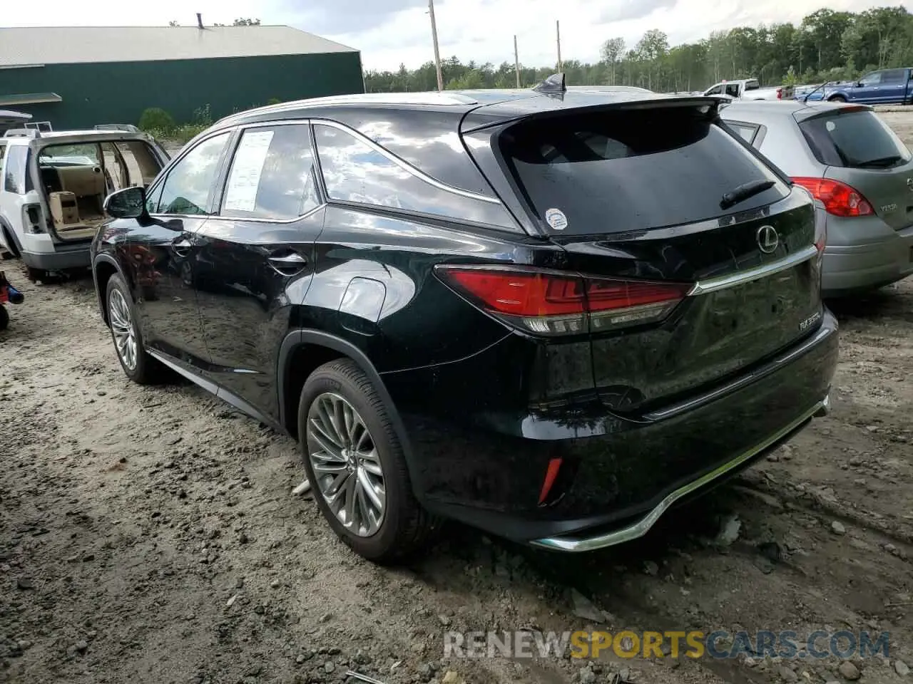 3 fotografías del automóvil dañado JTJJZKFA3L2022263 LEXUS RX350 2020