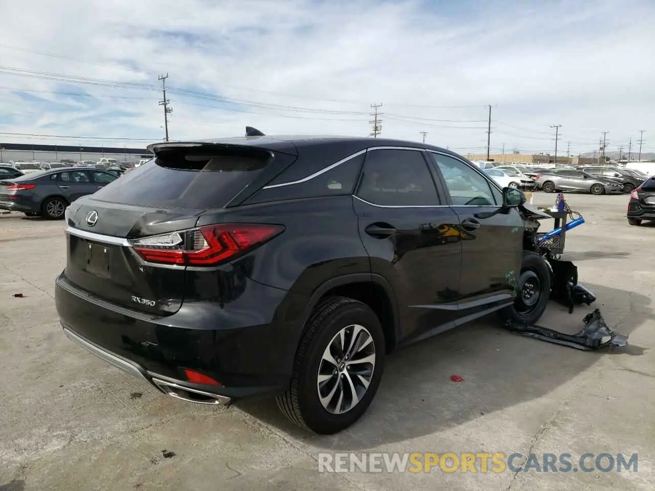 4 fotografías del automóvil dañado 2T2AZMAA0MC189314 LEXUS RX350 2021