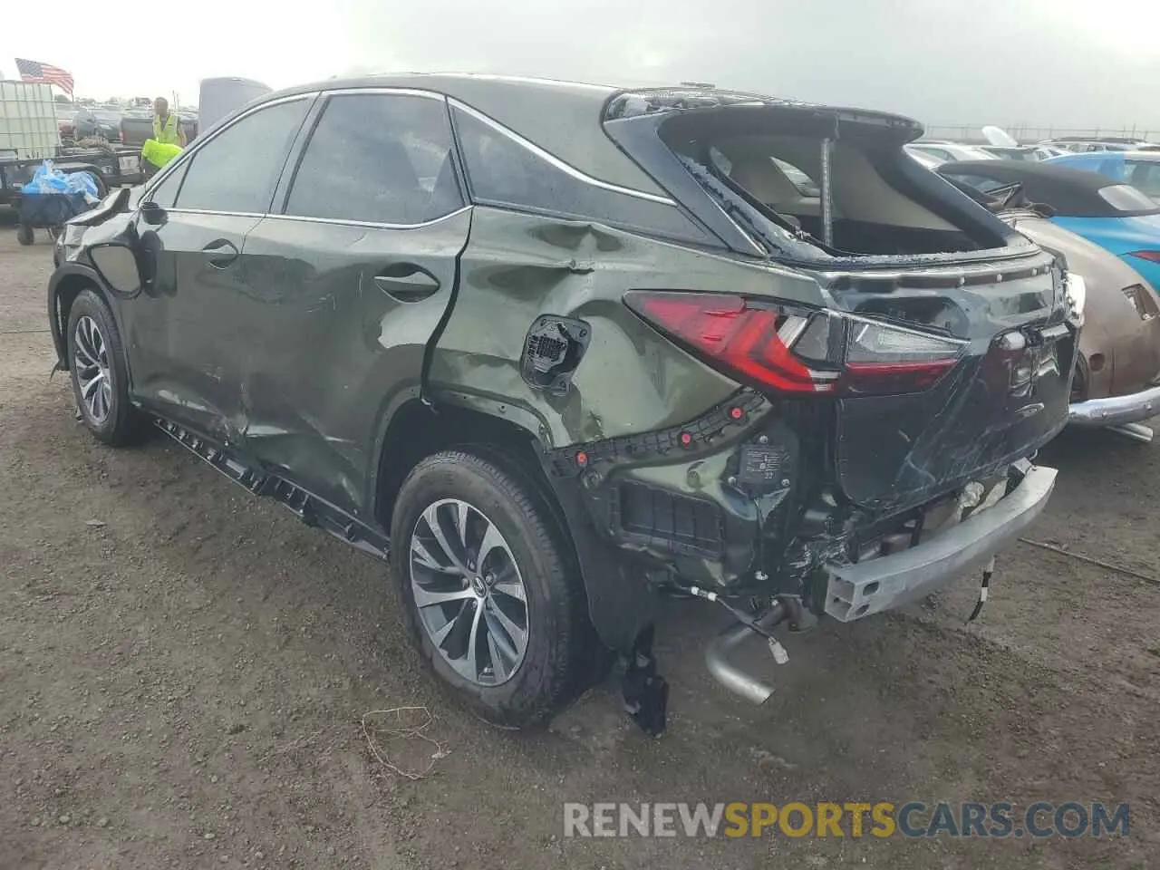 2 fotografías del automóvil dañado 2T2AZMAA2MC210874 LEXUS RX350 2021