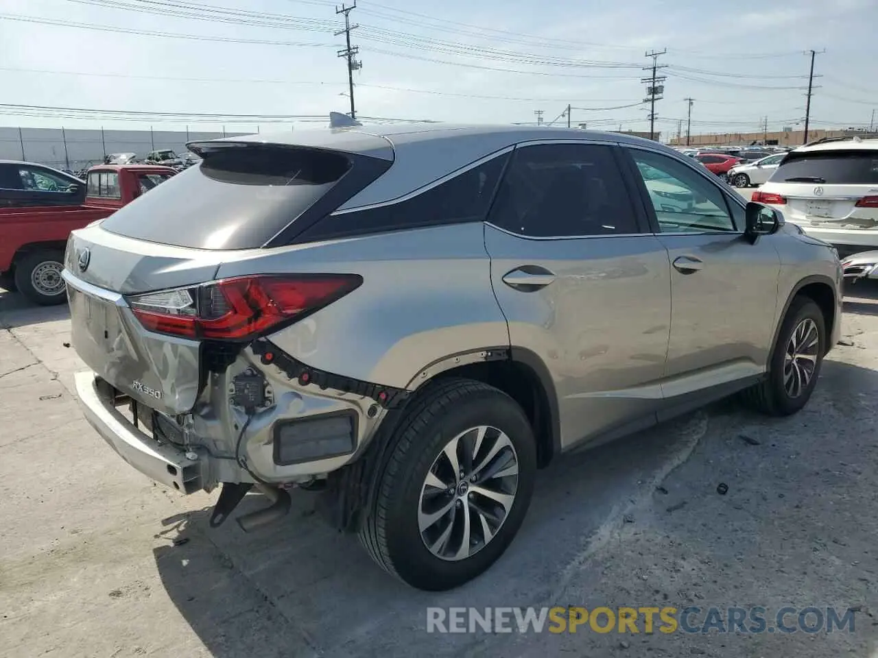 3 fotografías del automóvil dañado 2T2AZMAA8MC202861 LEXUS RX350 2021