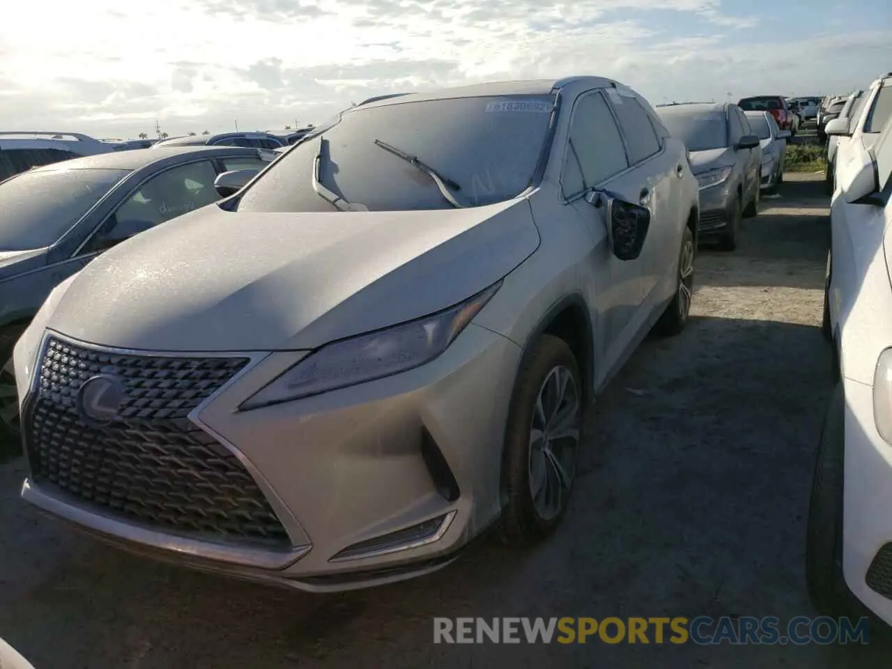 2 fotografías del automóvil dañado 2T2HZMAA7MC184576 LEXUS RX350 2021