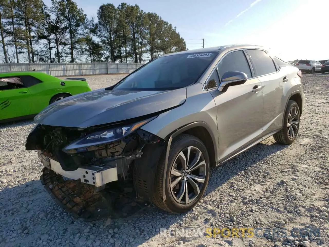 2 fotografías del automóvil dañado 2T2HZMAA7MC217334 LEXUS RX350 2021