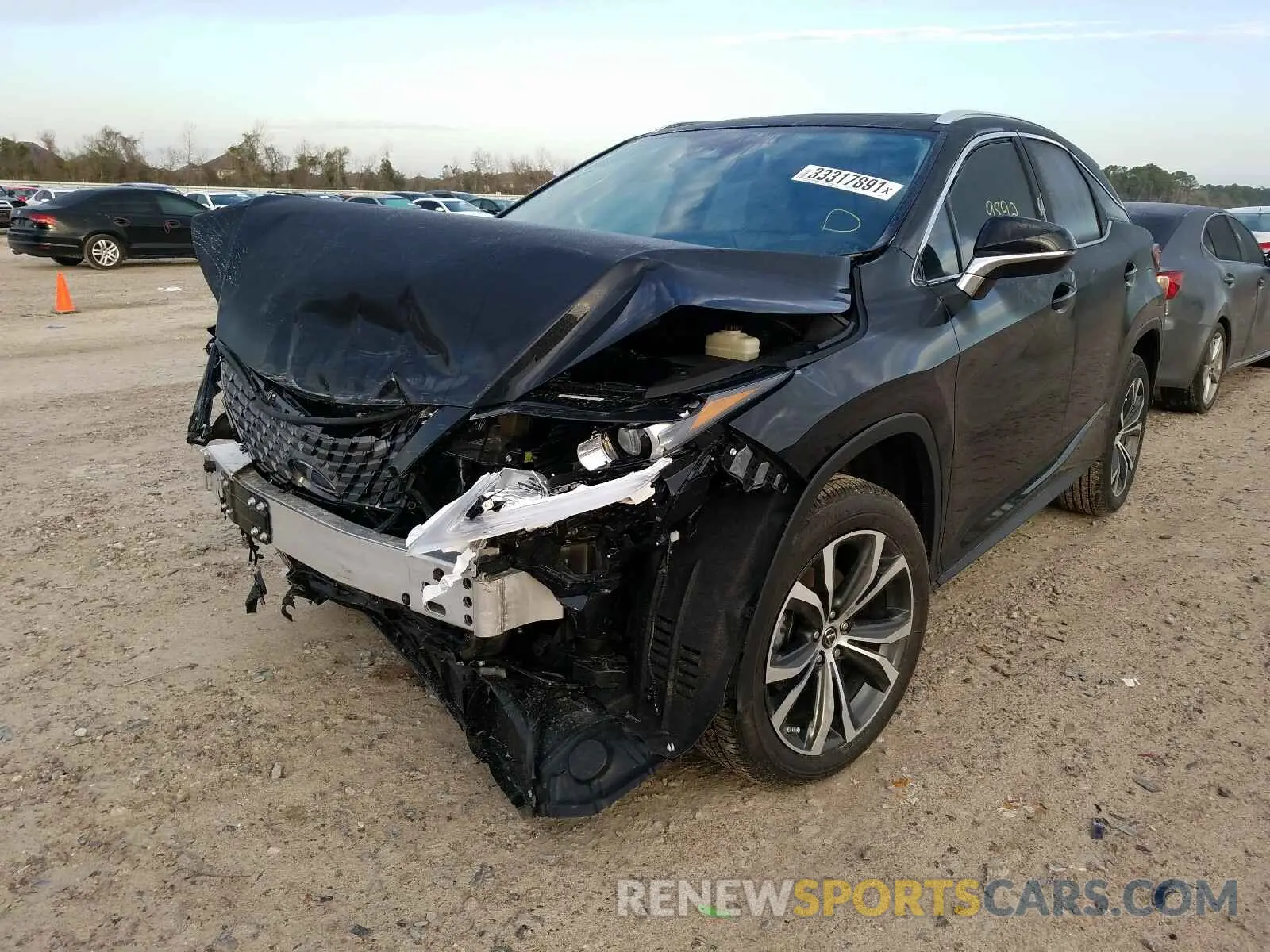 2 fotografías del automóvil dañado 2T2HZMAA9MC196812 LEXUS RX350 2021