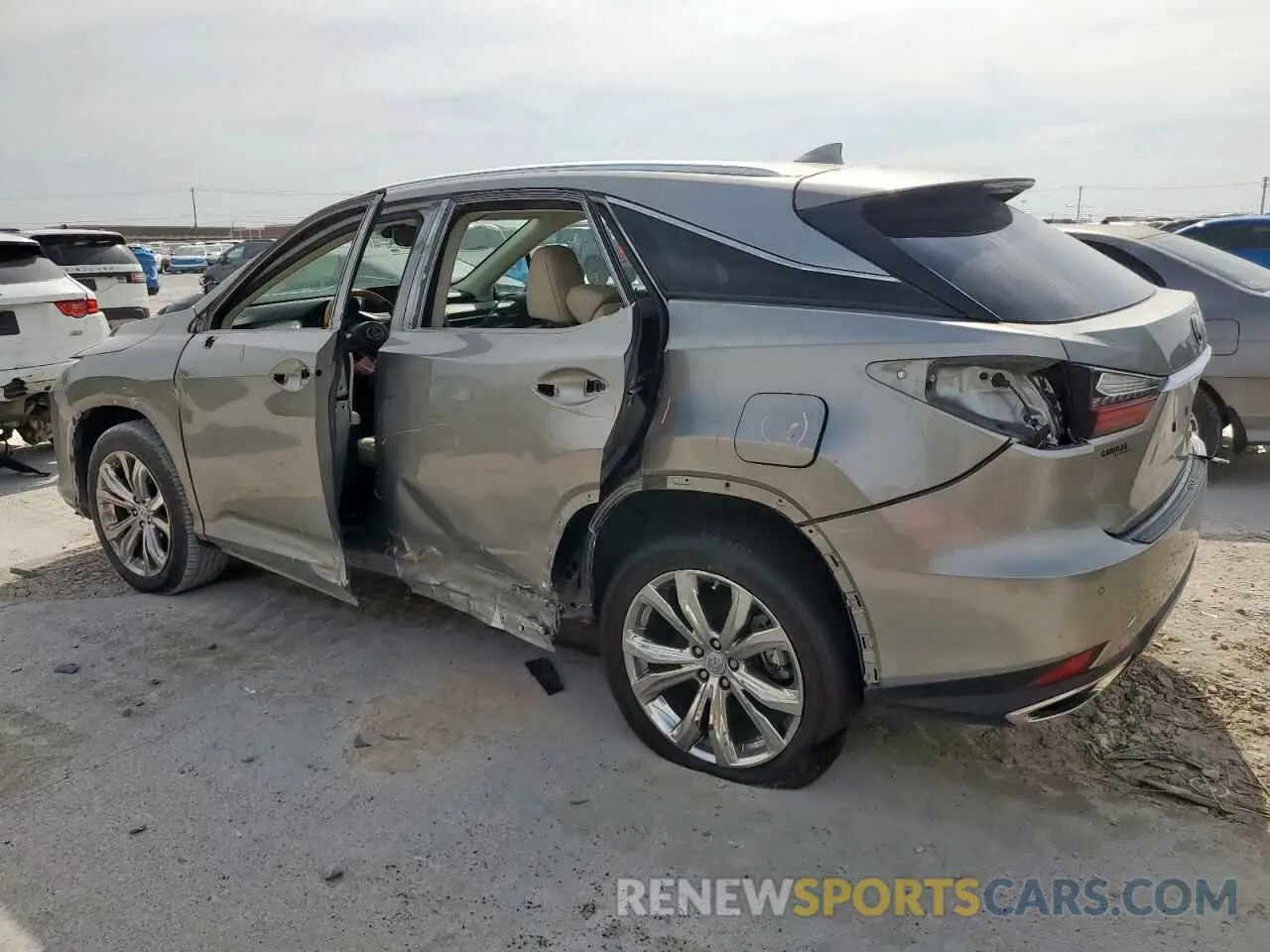 2 fotografías del automóvil dañado 2T2HZMAA9MC204231 LEXUS RX350 2021