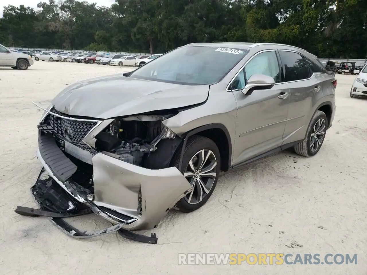 2 fotografías del automóvil dañado 2T2HZMAA9MC213236 LEXUS RX350 2021