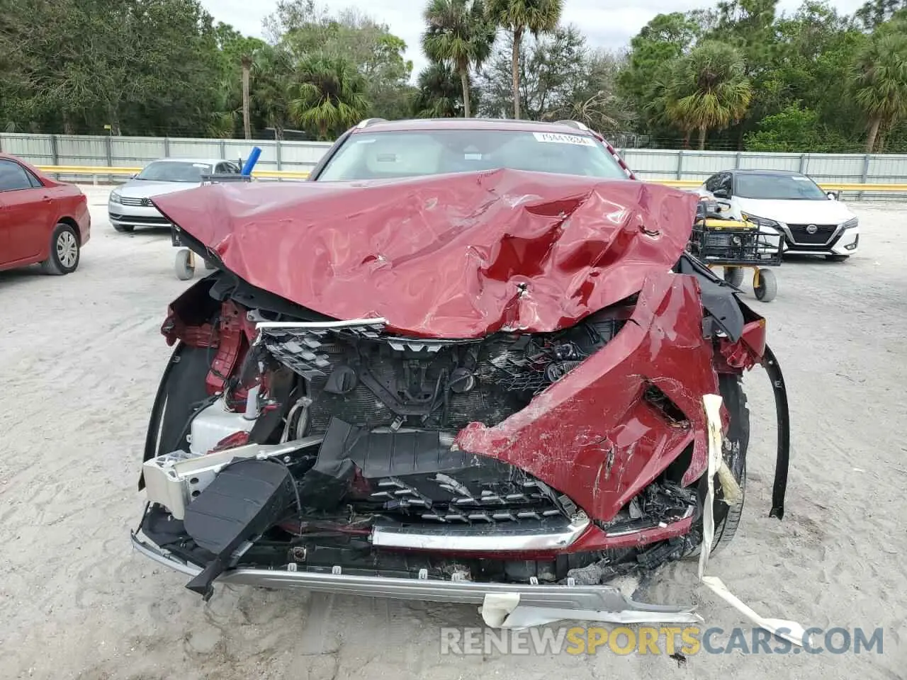 5 fotografías del automóvil dañado 2T2HZMAA9MC214483 LEXUS RX350 2021