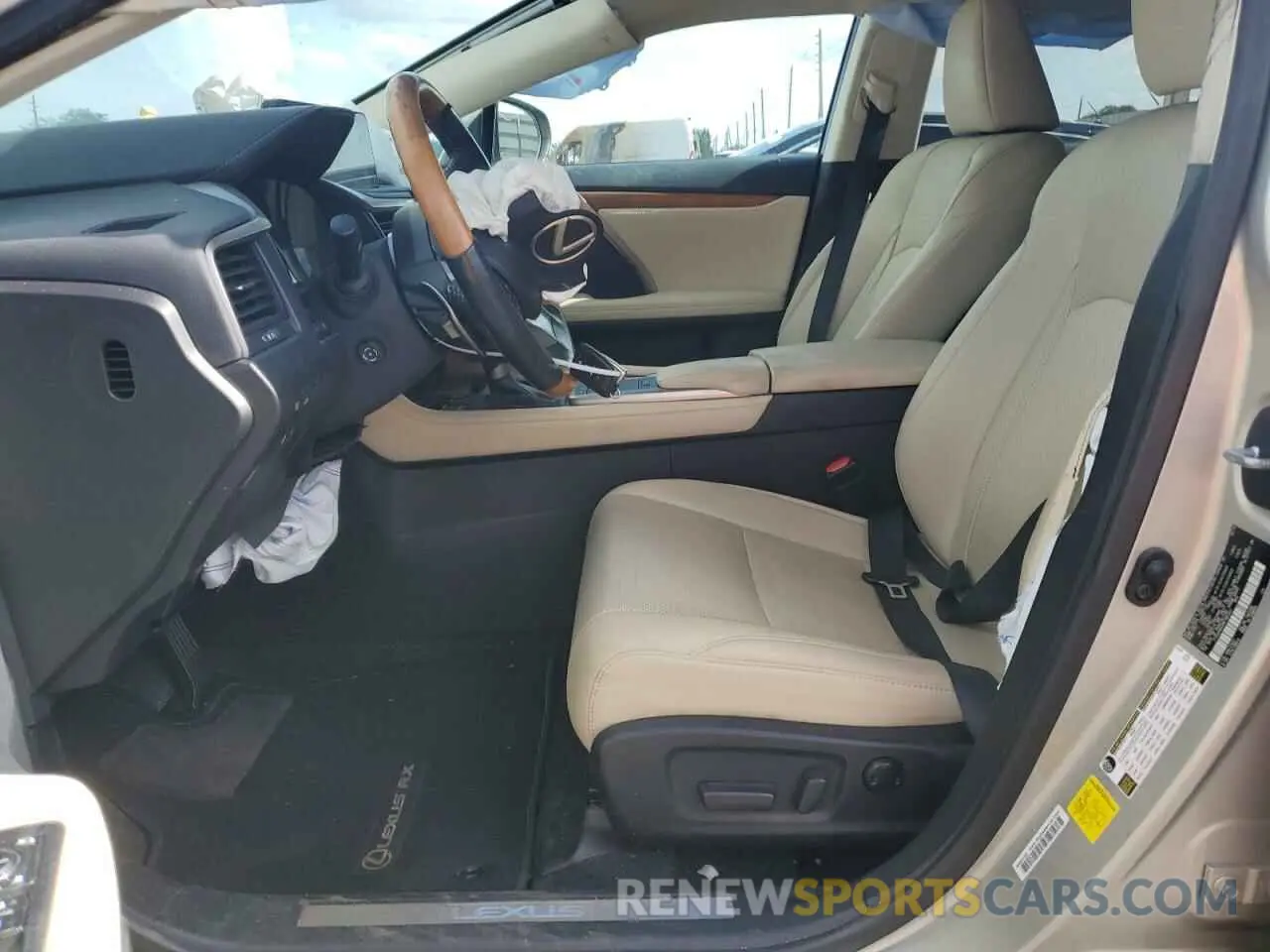 7 fotografías del automóvil dañado 2T2HZMAAXMC186340 LEXUS RX350 2021