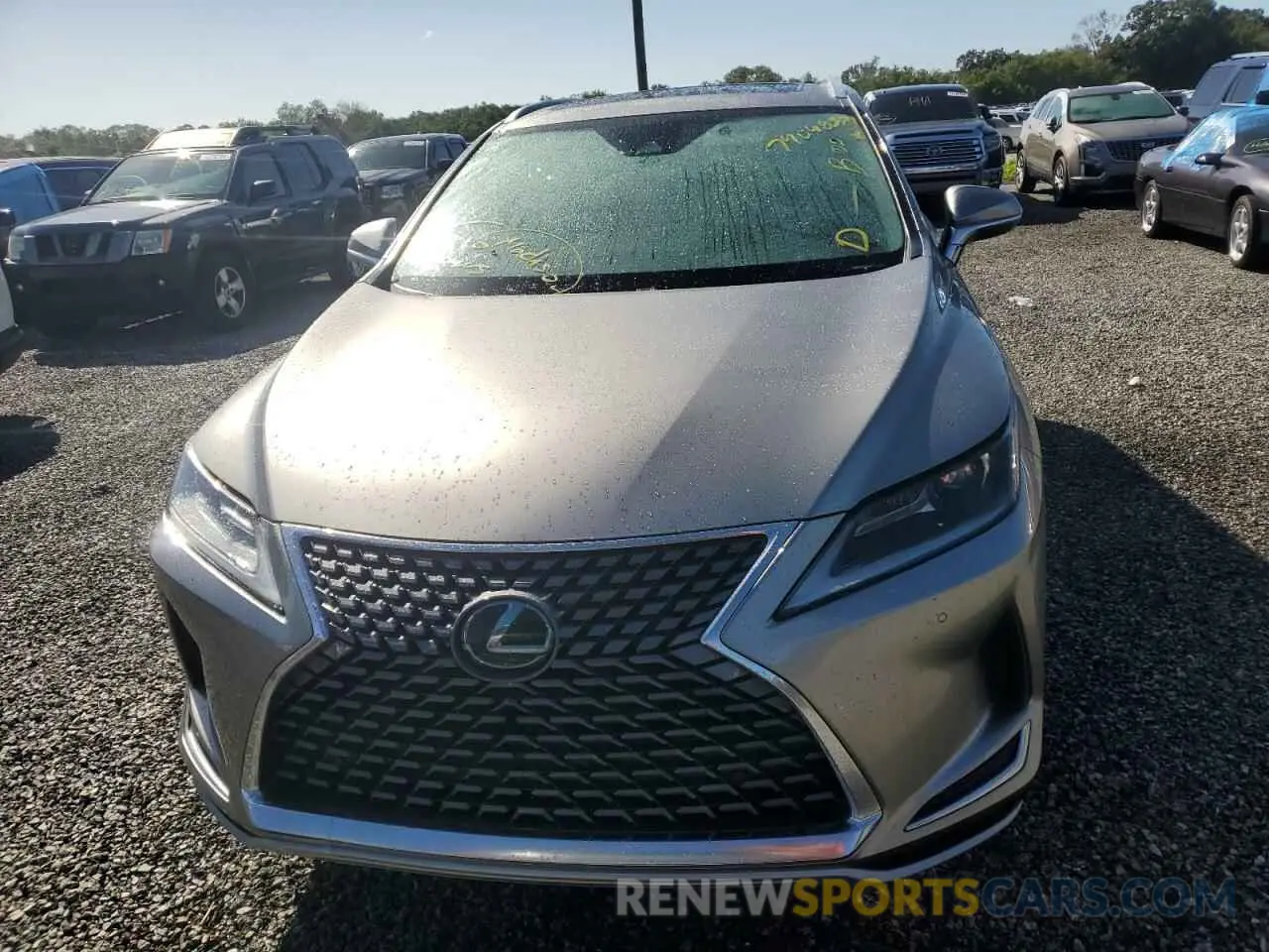 5 fotografías del automóvil dañado 2T2HZMAAXMC190243 LEXUS RX350 2021
