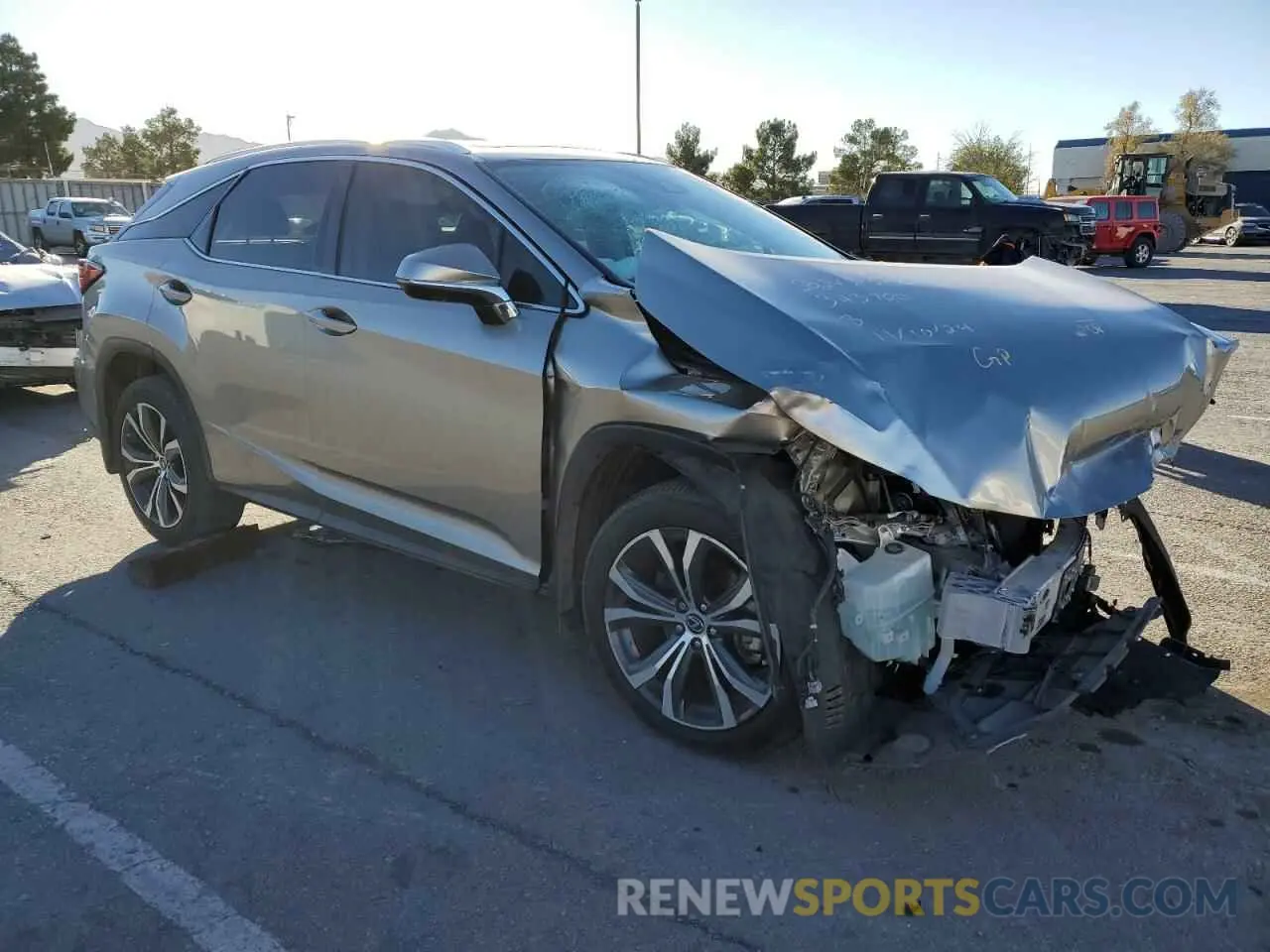 4 fotografías del automóvil dañado 2T2HZMAAXMC218672 LEXUS RX350 2021