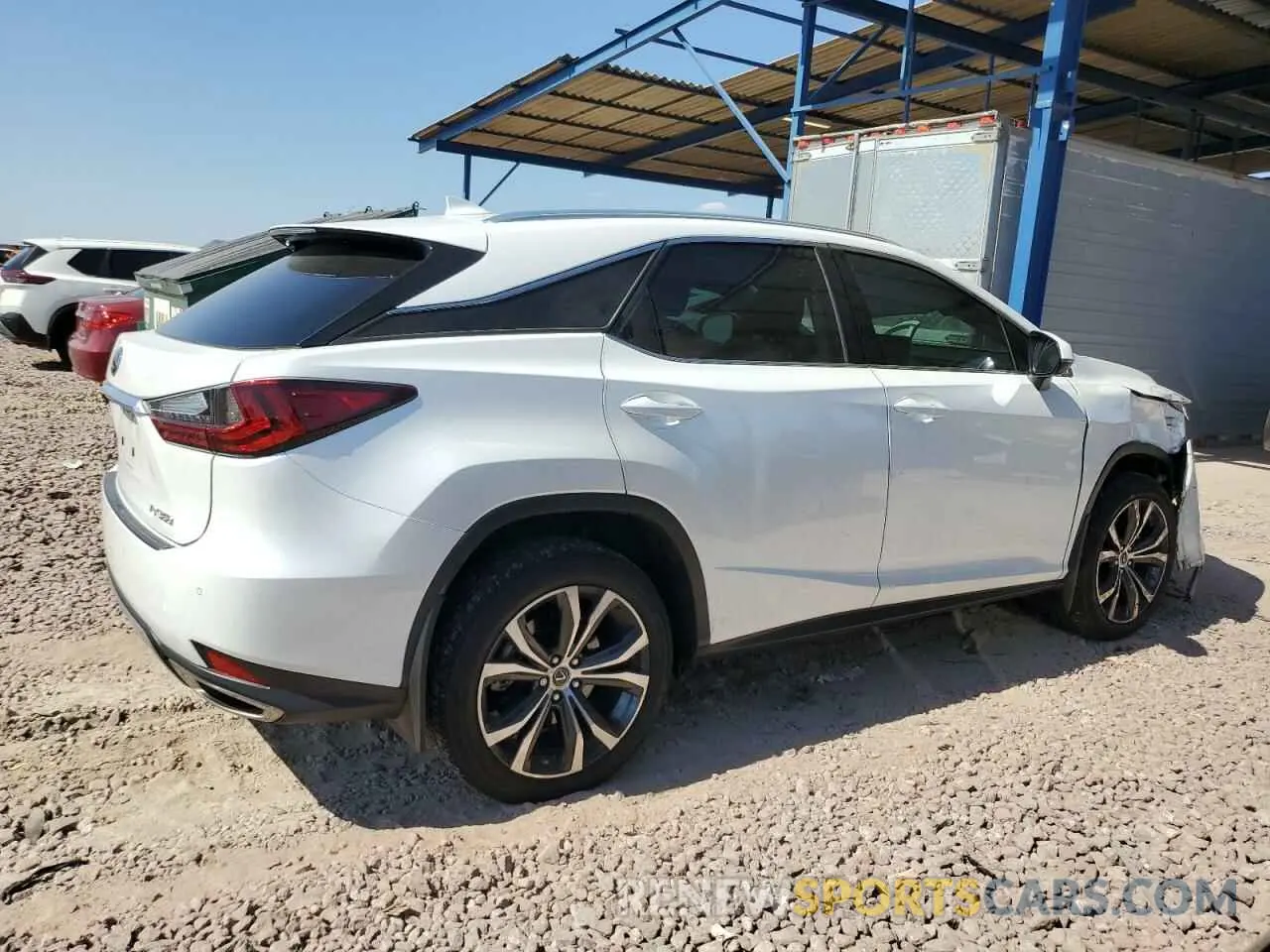 3 fotografías del automóvil dañado 2T2HZMDA1MC298732 LEXUS RX350 2021