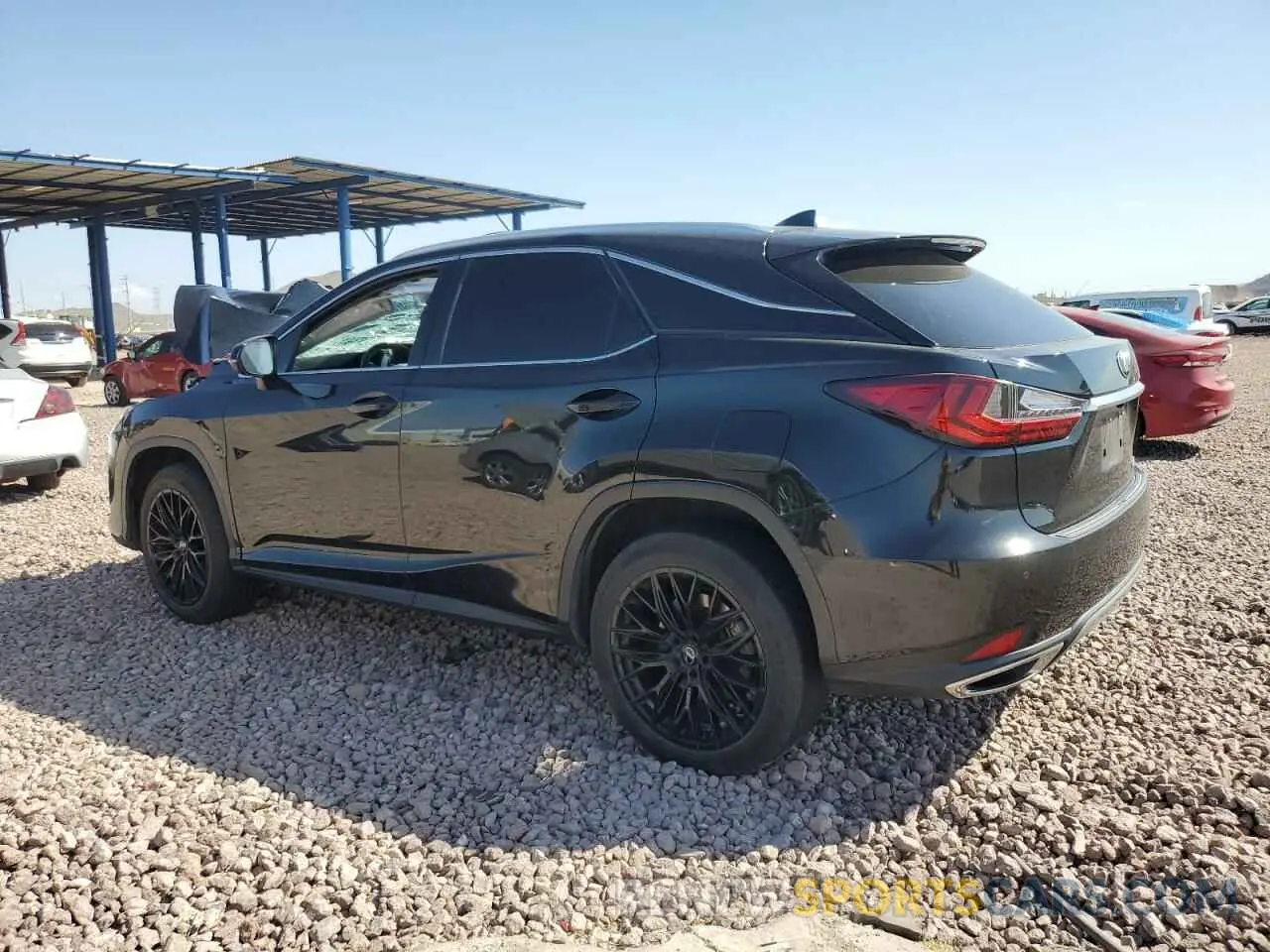 2 fotografías del automóvil dañado 2T2HZMDA6MC297236 LEXUS RX350 2021