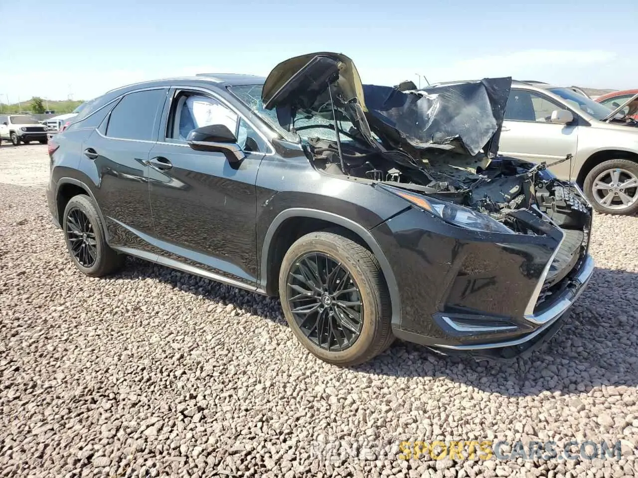 4 fotografías del automóvil dañado 2T2HZMDA6MC297236 LEXUS RX350 2021