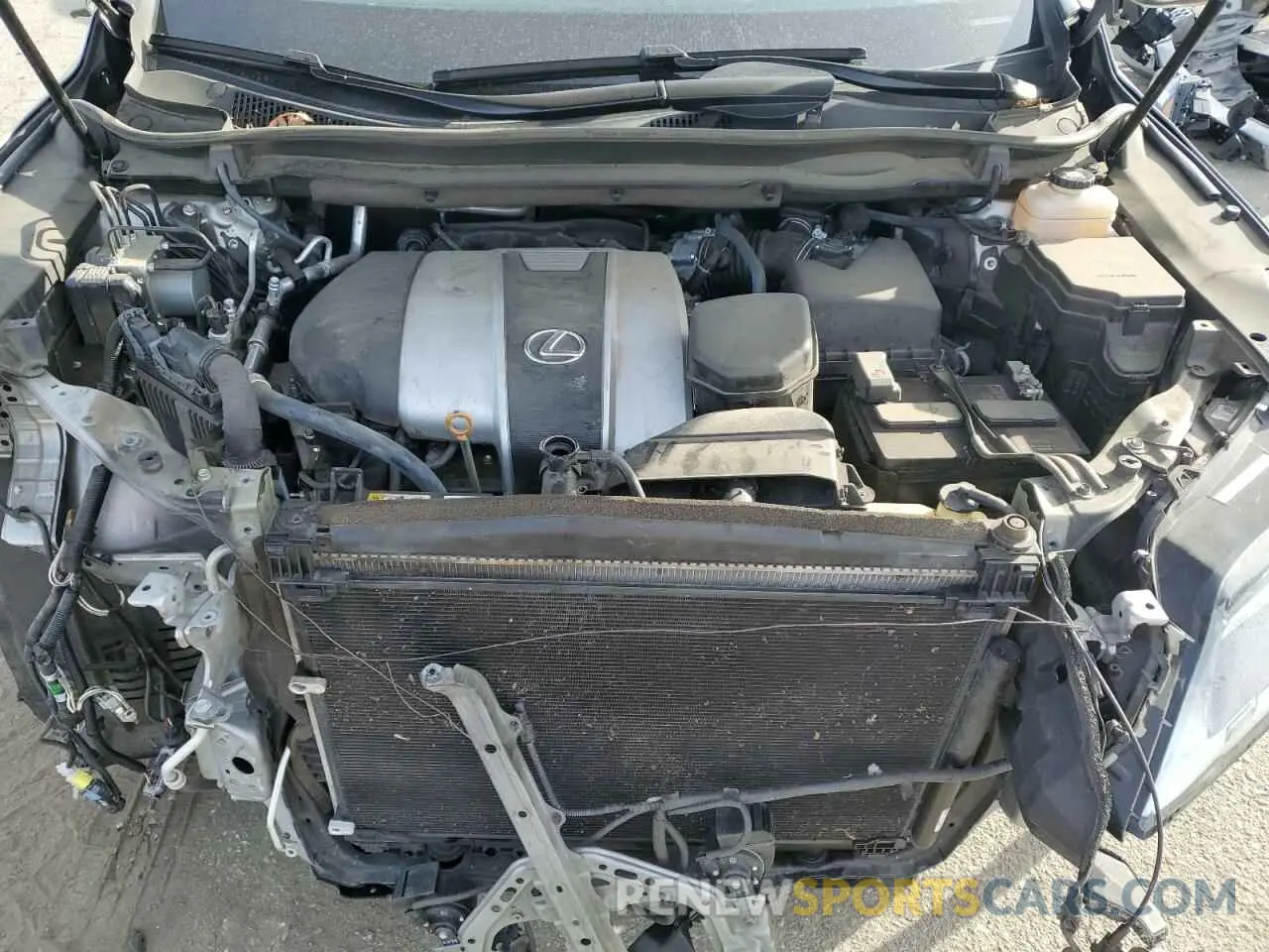 11 fotografías del automóvil dañado 2T2HZMDA7MC267100 LEXUS RX350 2021