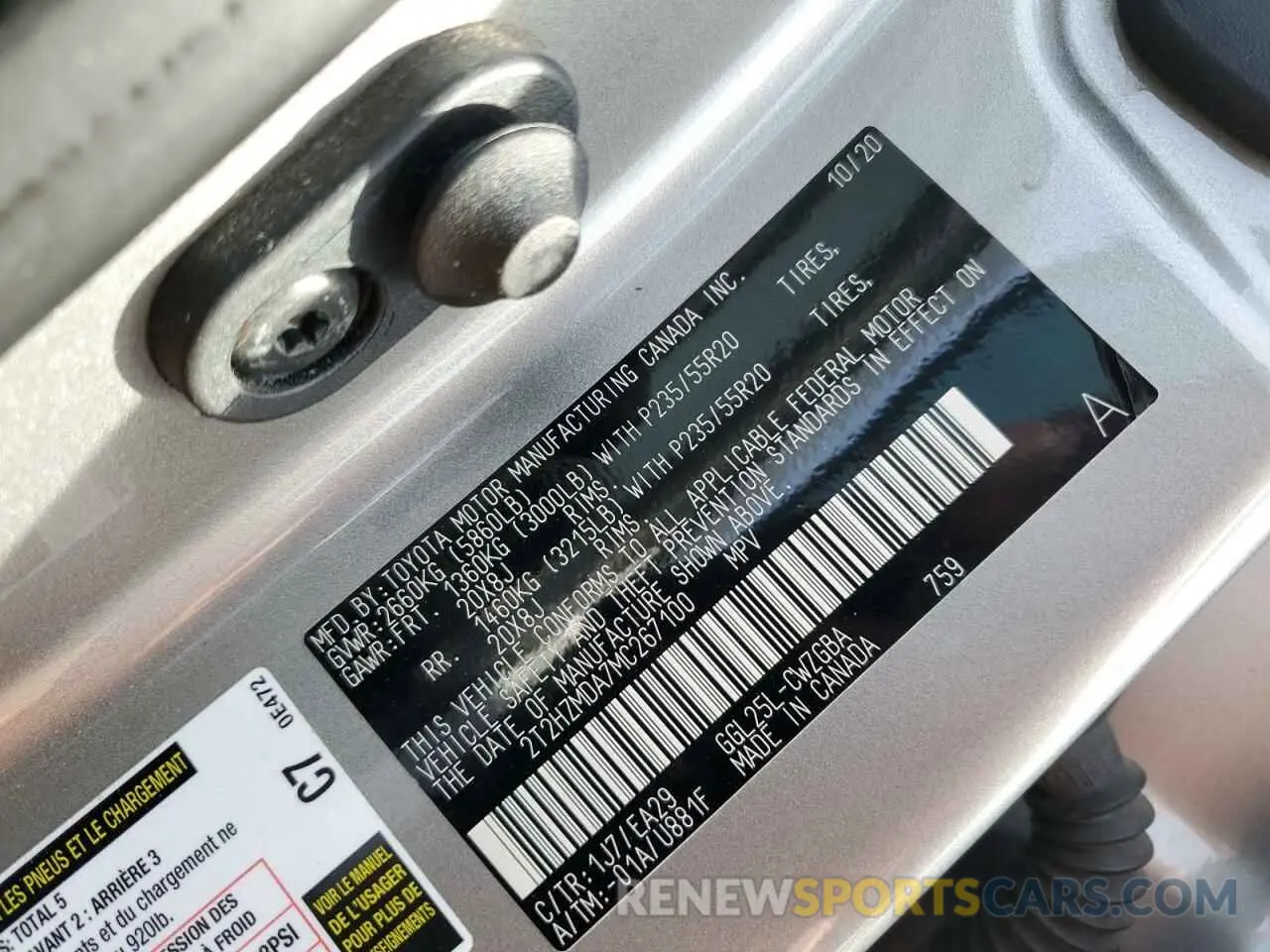 13 fotografías del automóvil dañado 2T2HZMDA7MC267100 LEXUS RX350 2021