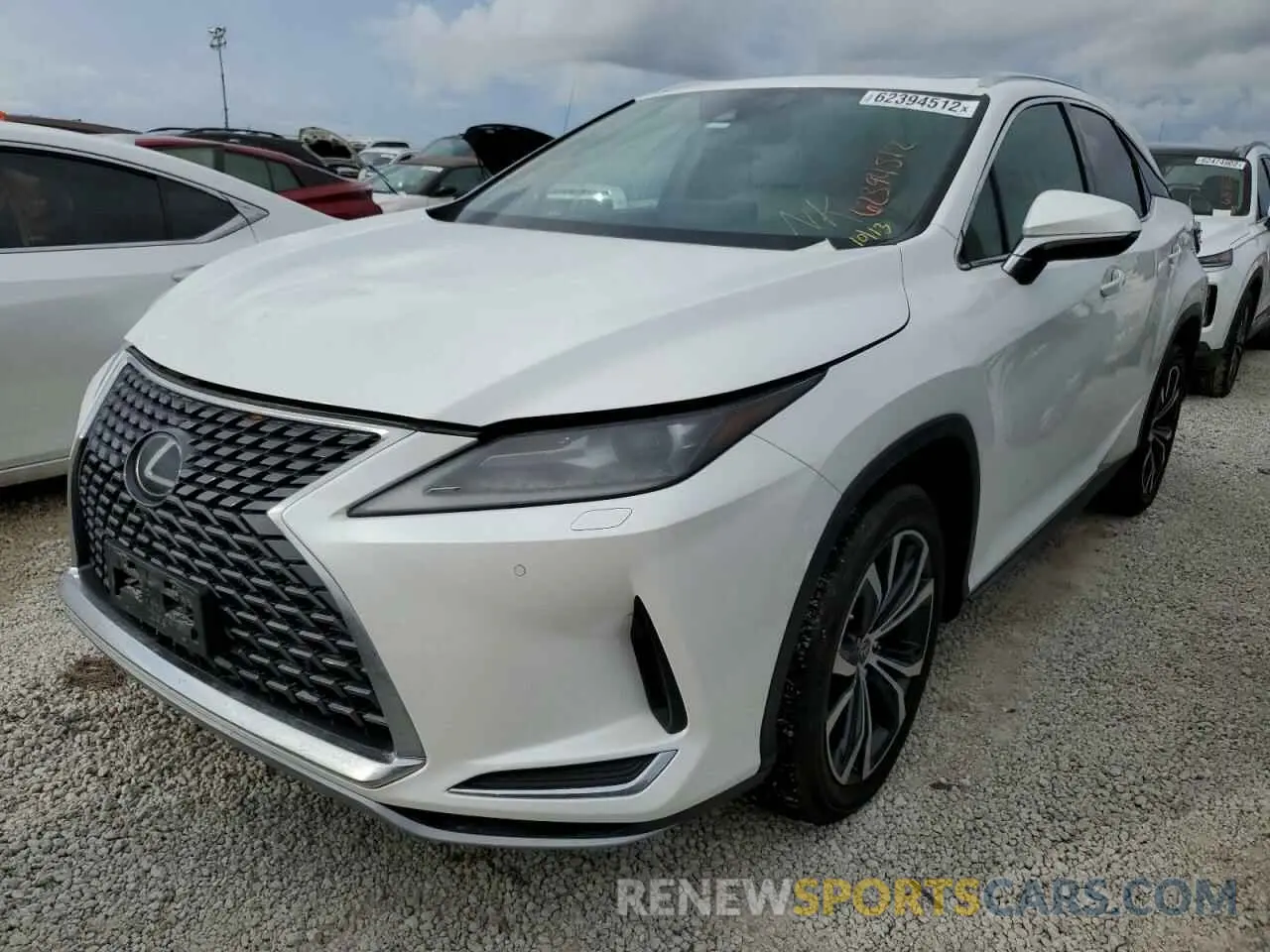 2 fotografías del automóvil dañado 2T2HZMDA8MC260317 LEXUS RX350 2021