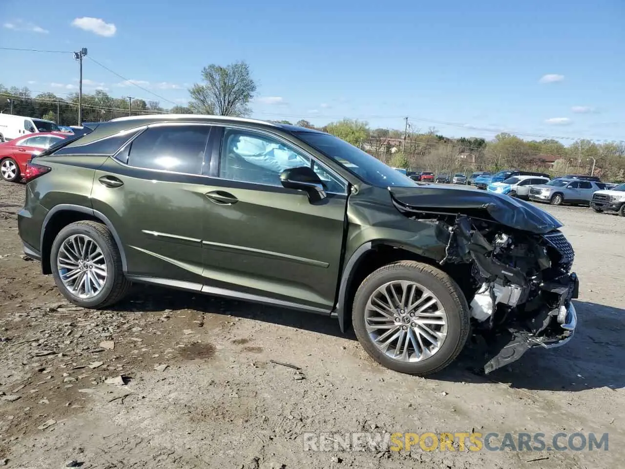 4 fotografías del automóvil dañado 2T2HZMDA8MC289428 LEXUS RX350 2021