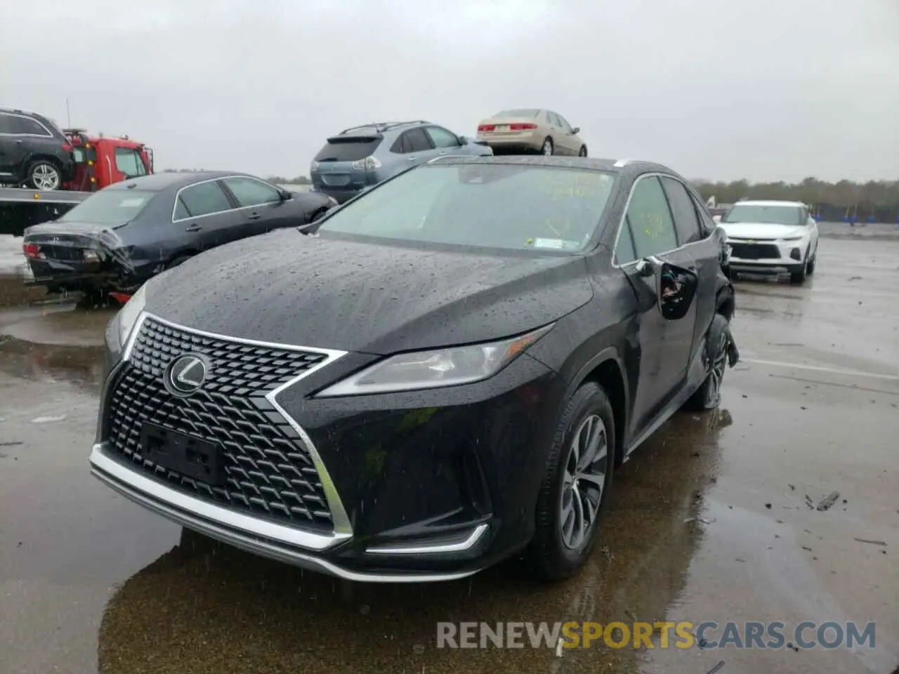 2 fotografías del automóvil dañado 2T2HZMDAXMC298812 LEXUS RX350 2021