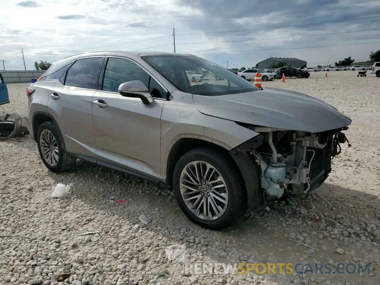 4 fotografías del automóvil dañado 2T2JZMAA7MC188225 LEXUS RX350 2021