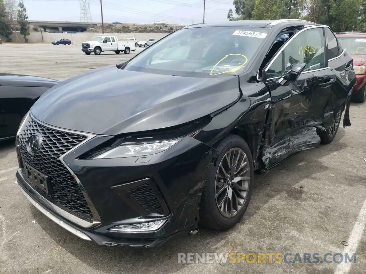 2 fotografías del automóvil dañado 2T2YZMDA8MC285220 LEXUS RX350 2021