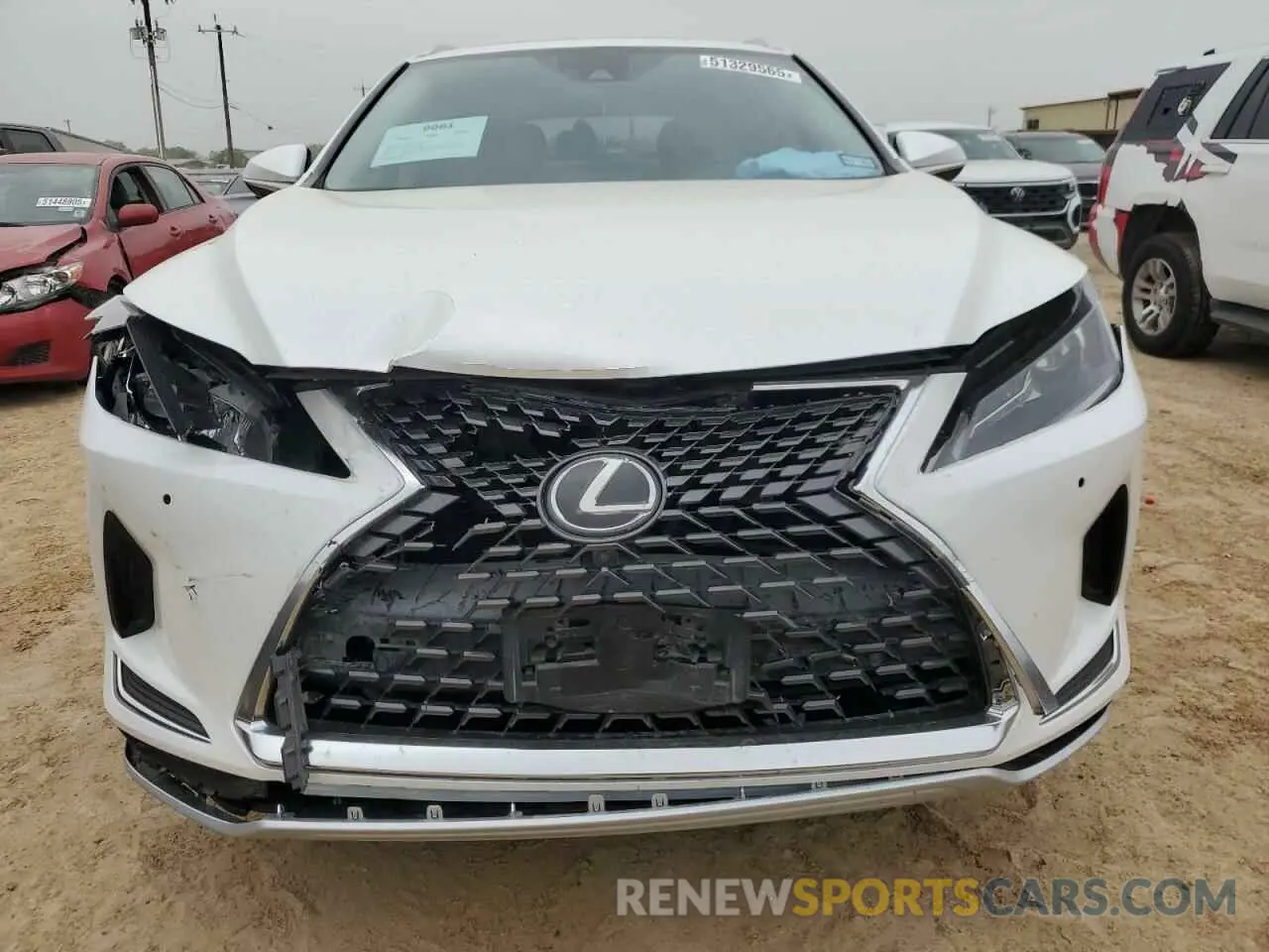5 fotografías del automóvil dañado JTJHZKEA2M2020568 LEXUS RX350 2021