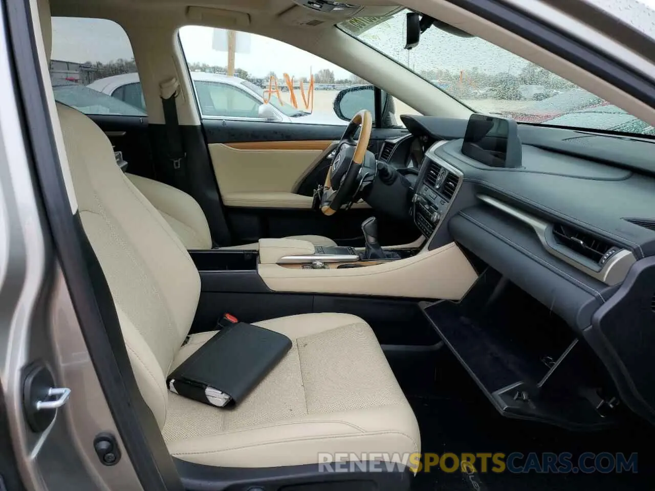 5 fotografías del automóvil dañado JTJHZKEA7M2019383 LEXUS RX350 2021
