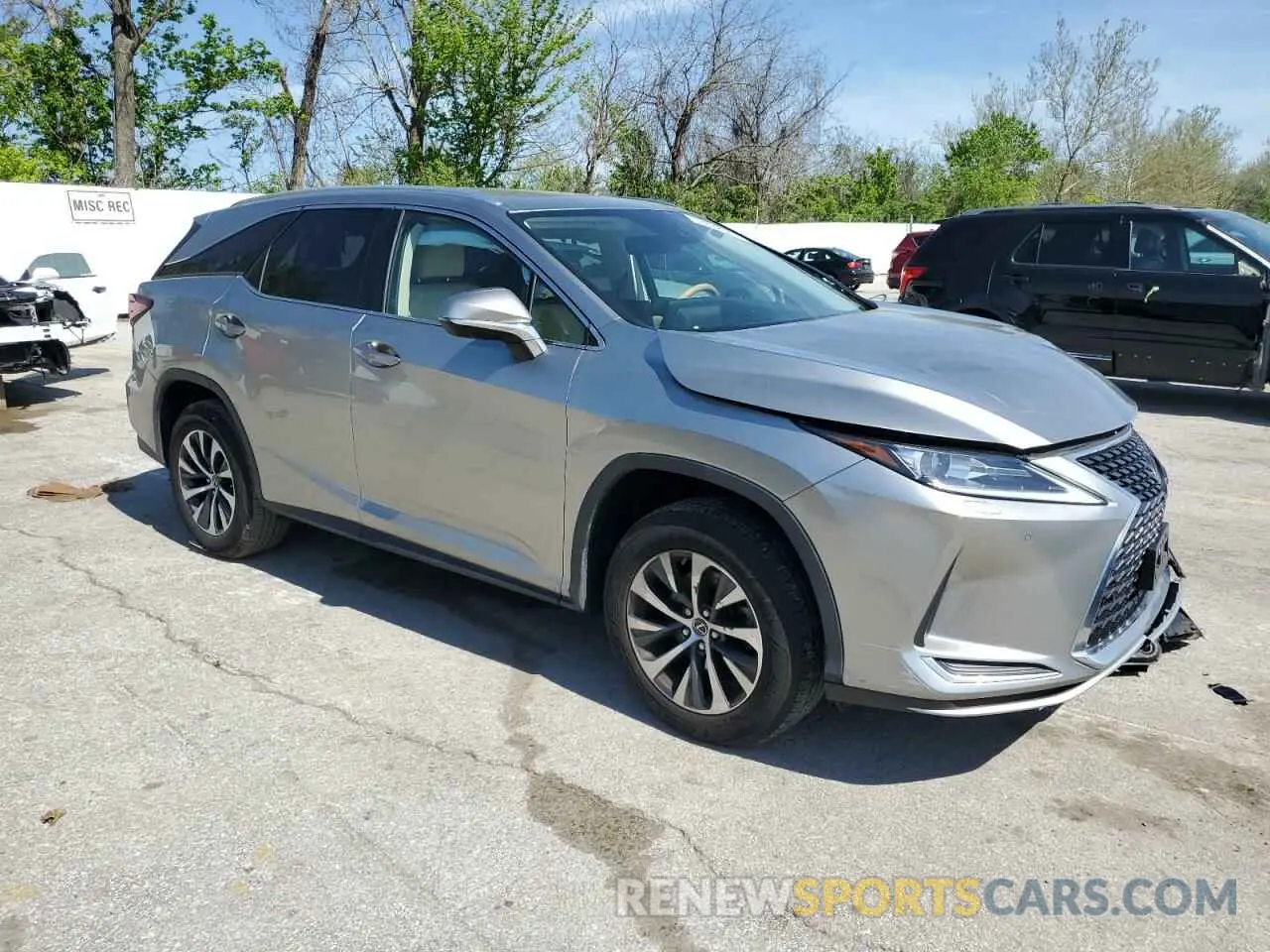 4 fotografías del automóvil dañado JTJHZKFA2M2030340 LEXUS RX350 2021