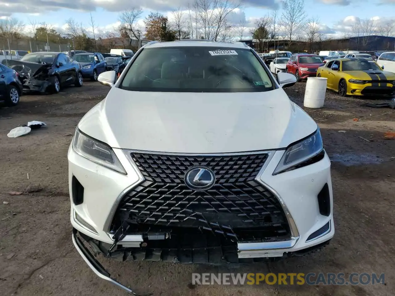 5 fotografías del automóvil dañado JTJHZKFA4M2029125 LEXUS RX350 2021