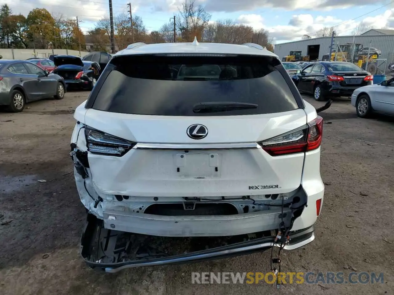 6 fotografías del automóvil dañado JTJHZKFA4M2029125 LEXUS RX350 2021