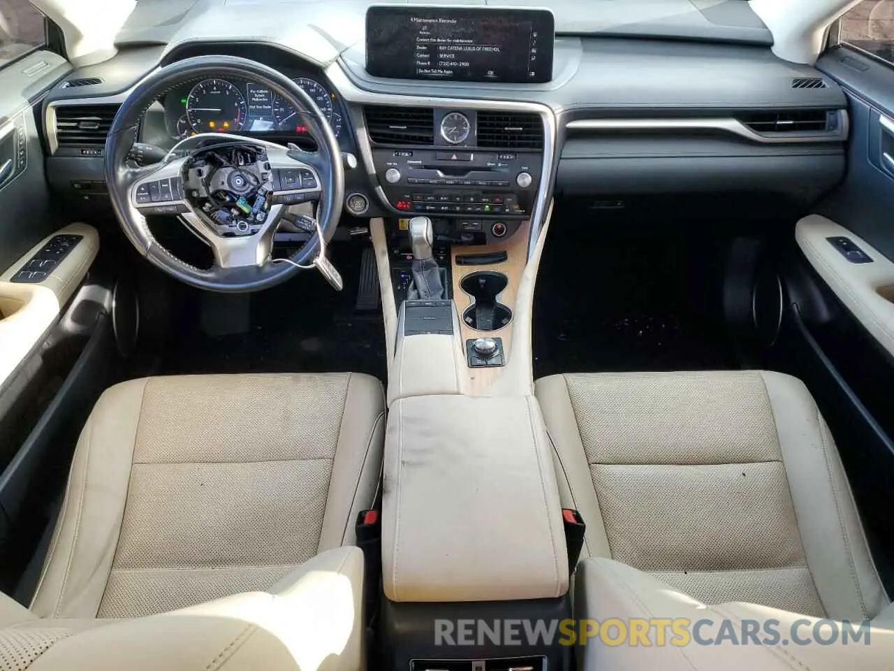 8 fotografías del automóvil dañado JTJHZKFA4M2029125 LEXUS RX350 2021