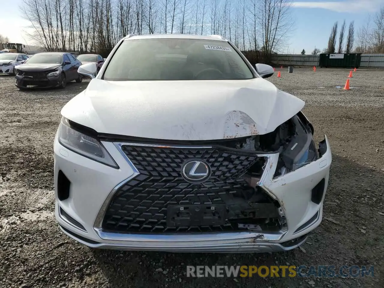 5 fotografías del automóvil dañado JTJHZKFA5M2033300 LEXUS RX350 2021