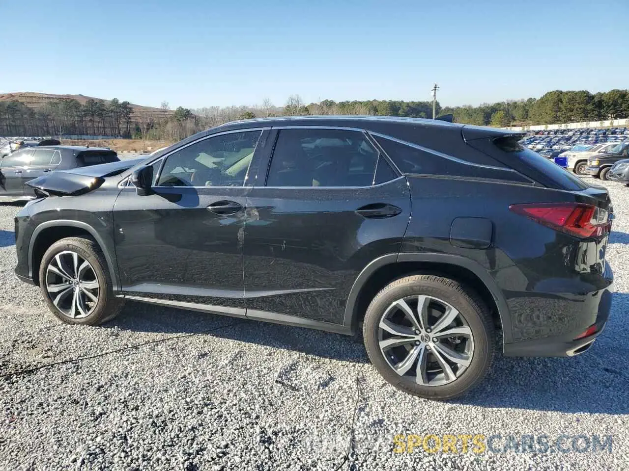 2 fotografías del automóvil dañado 2T2HZMAA0NC241041 LEXUS RX350 2022