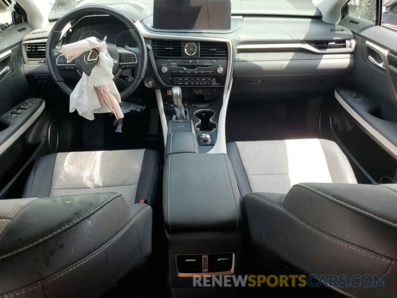 8 fotografías del automóvil dañado 2T2HZMAA1NC230825 LEXUS RX350 2022