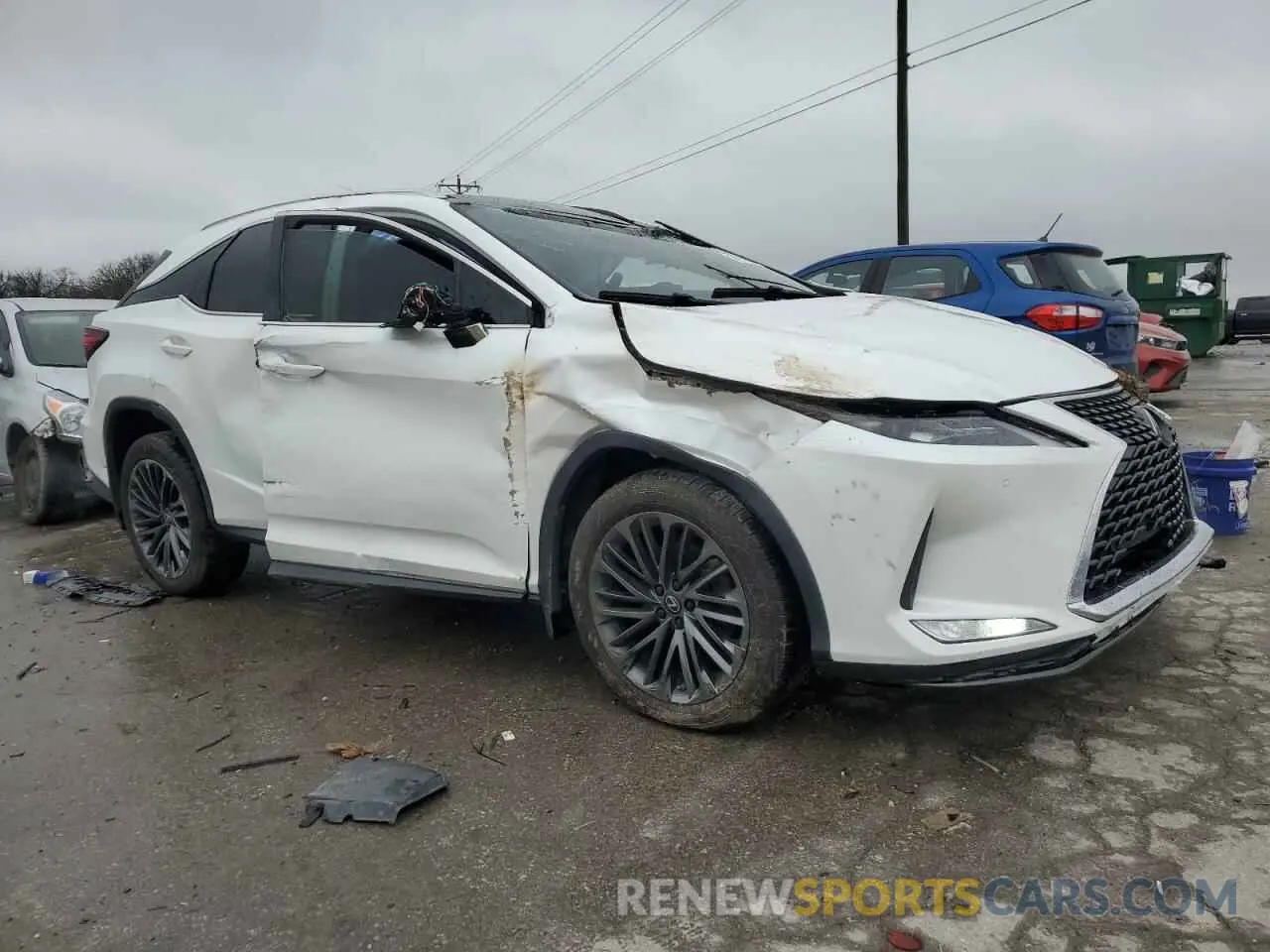 4 fotografías del automóvil dañado 2T2HZMAA2NC222393 LEXUS RX350 2022
