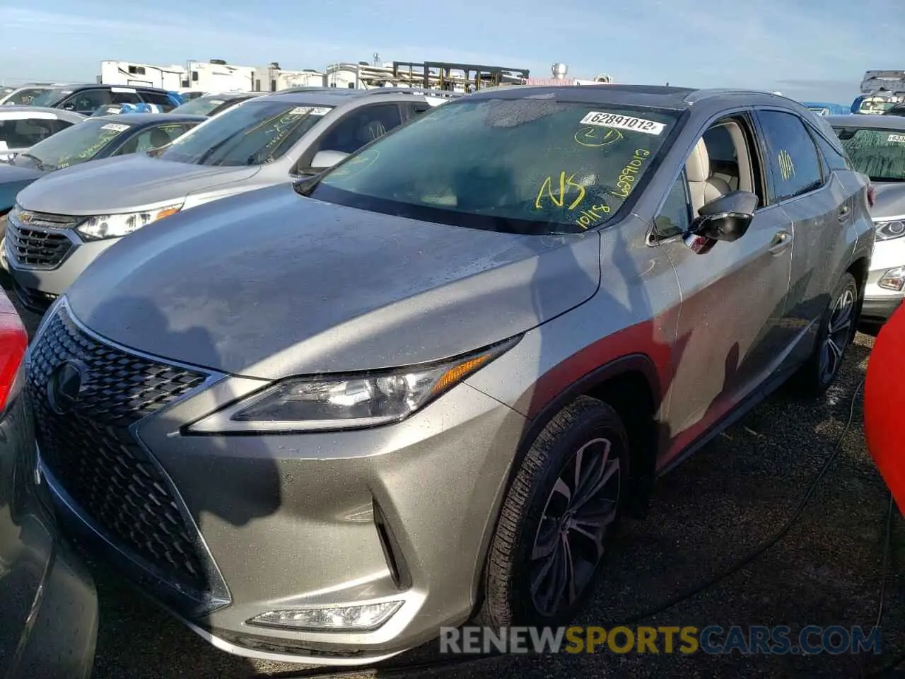 2 fotografías del automóvil dañado 2T2HZMAA2NC254759 LEXUS RX350 2022