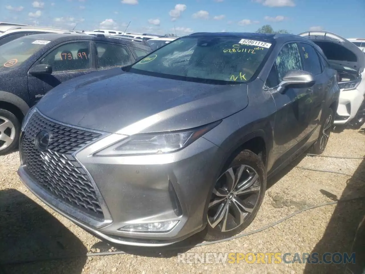 2 fotografías del automóvil dañado 2T2HZMAA5NC245361 LEXUS RX350 2022