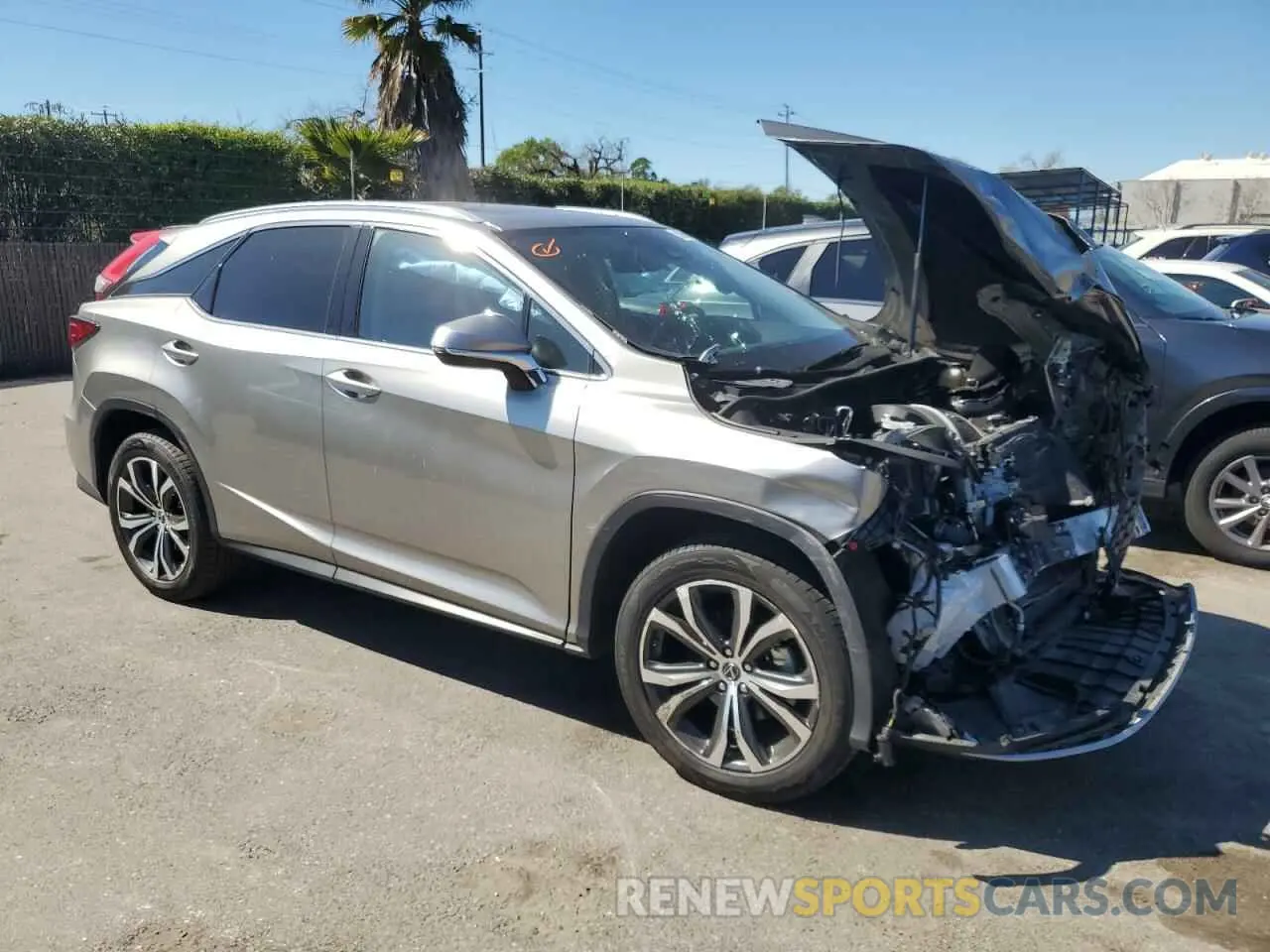 4 fotografías del automóvil dañado 2T2HZMAA7NC257835 LEXUS RX350 2022