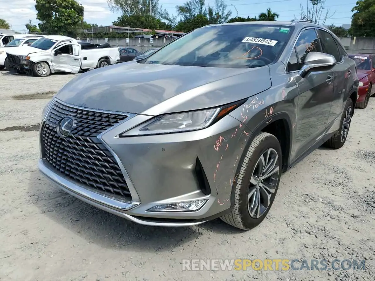 2 fotografías del automóvil dañado 2T2HZMAA9NC221306 LEXUS RX350 2022