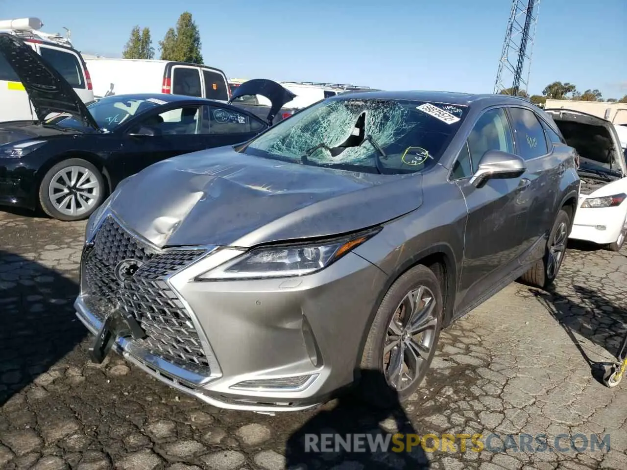2 fotografías del automóvil dañado 2T2HZMDA1NC339491 LEXUS RX350 2022