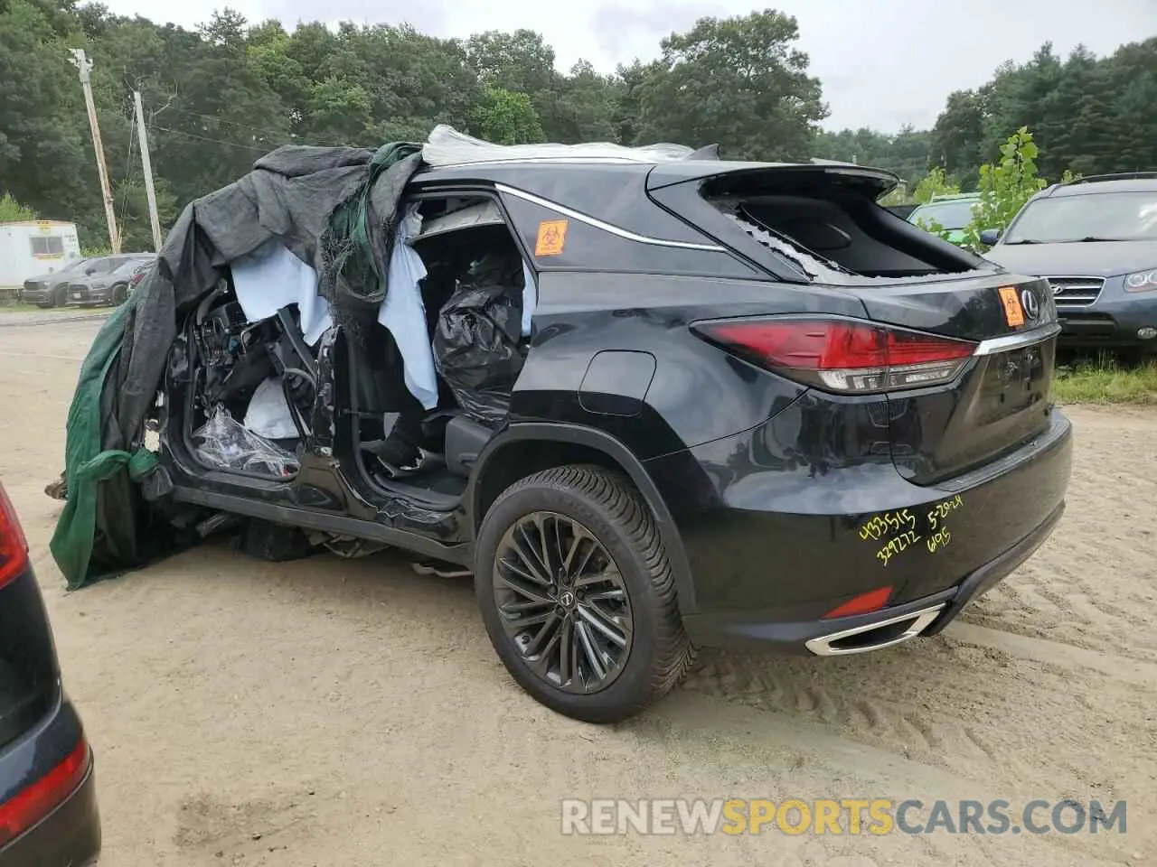 2 fotografías del automóvil dañado 2T2HZMDA5NC329272 LEXUS RX350 2022