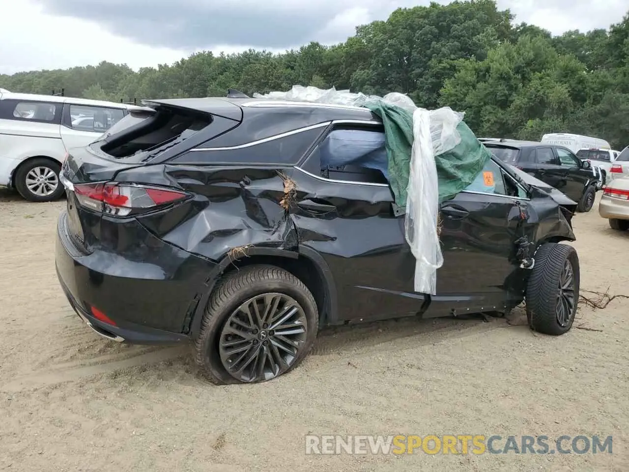 3 fotografías del automóvil dañado 2T2HZMDA5NC329272 LEXUS RX350 2022