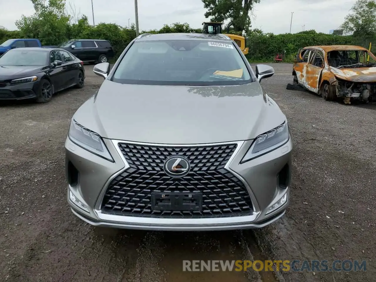 5 fotografías del automóvil dañado 2T2JZMDA7NC358127 LEXUS RX350 2022
