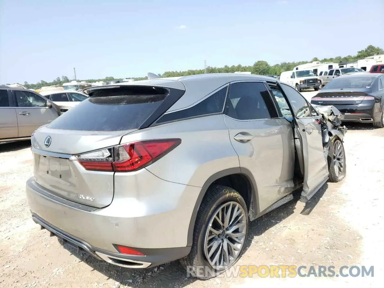 4 fotografías del automóvil dañado 2T2YZMDA6NC313873 LEXUS RX350 2022
