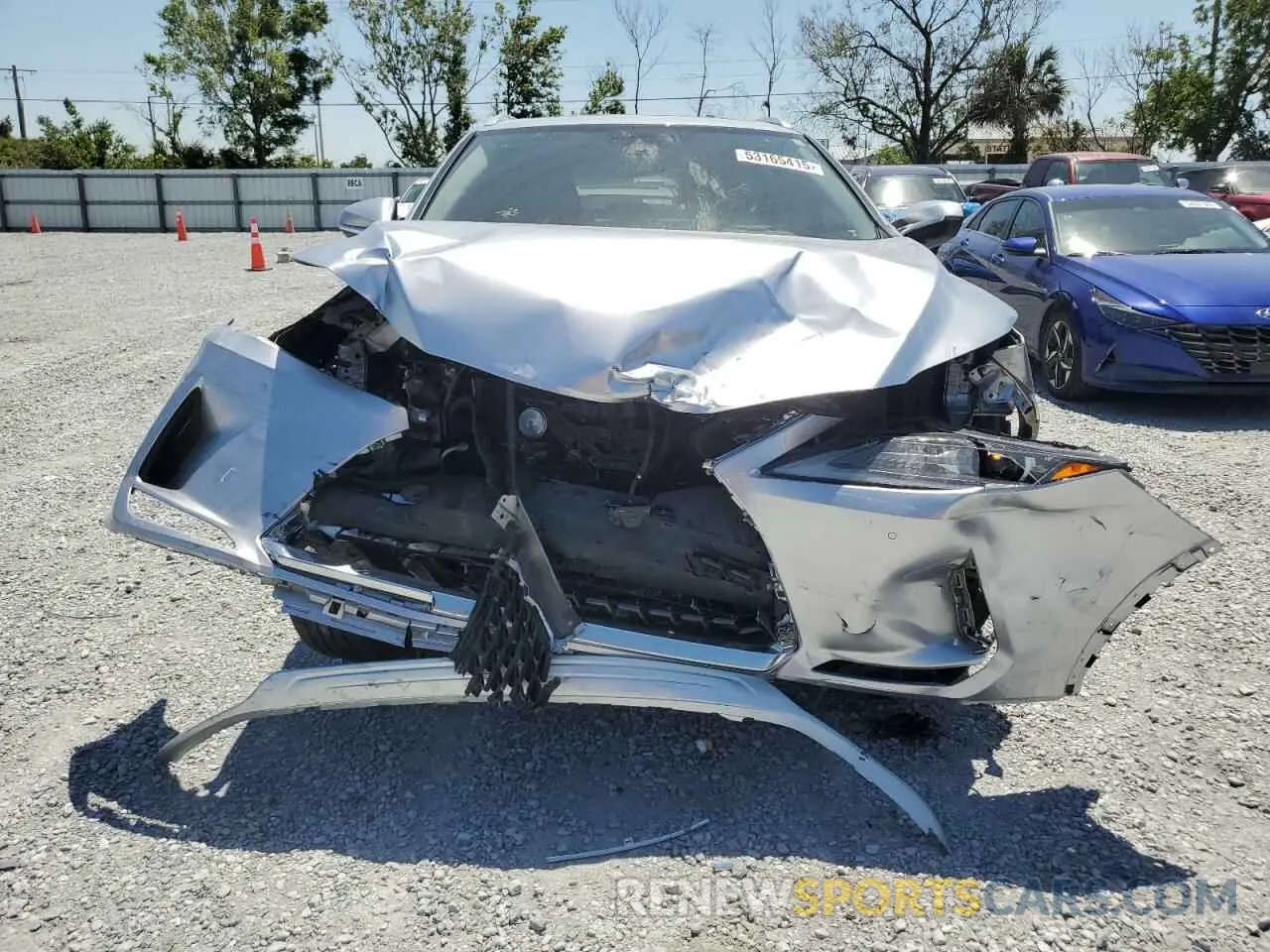 5 fotografías del automóvil dañado JTJHZKEA8N2023668 LEXUS RX350 2022