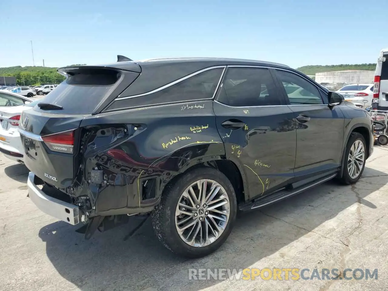 3 fotografías del automóvil dañado JTJJZKFA7N2043099 LEXUS RX350 2022