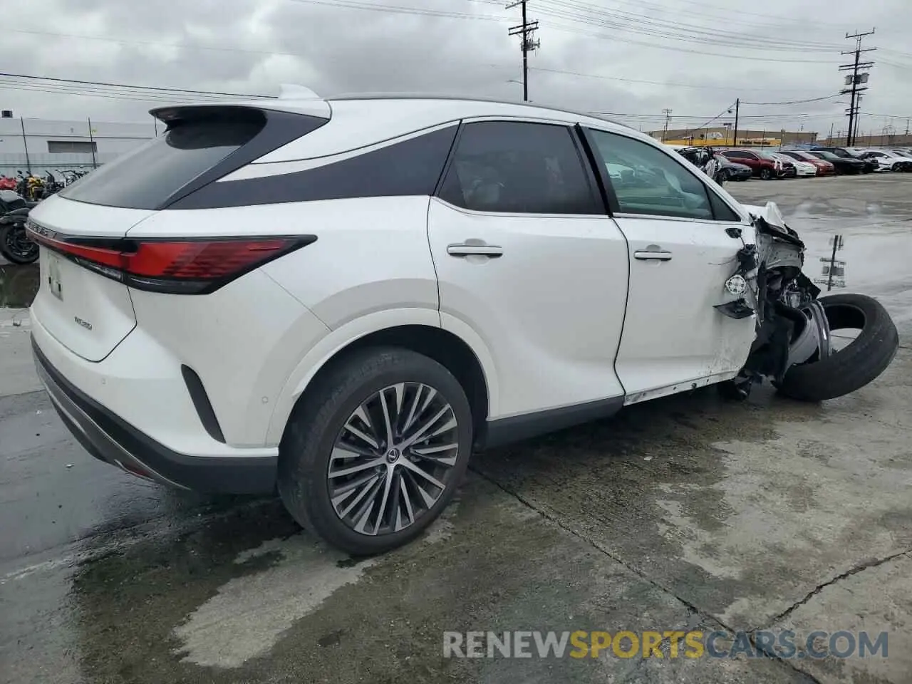 3 fotografías del automóvil dañado 2T2BAMBAXPC014521 LEXUS RX350 2023