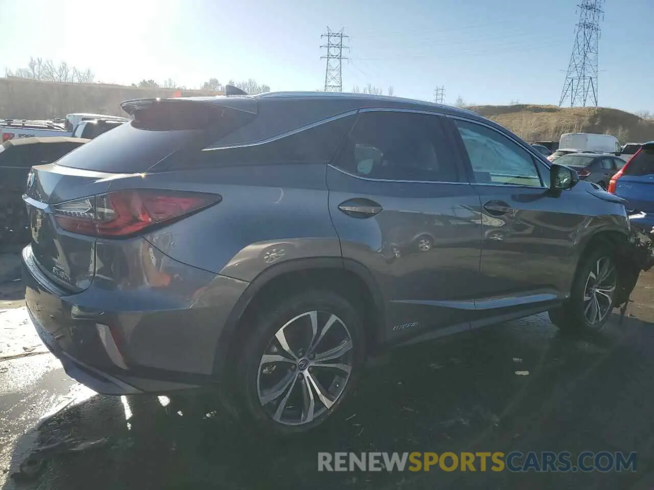 3 fotografías del automóvil dañado 2T2BGMCA1KC030306 LEXUS RX450 2019