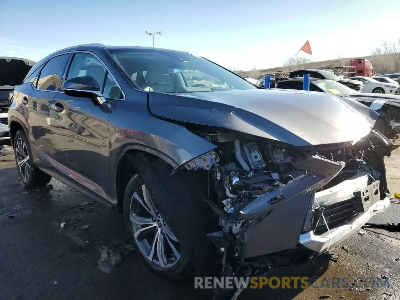 4 fotografías del automóvil dañado 2T2BGMCA1KC030306 LEXUS RX450 2019