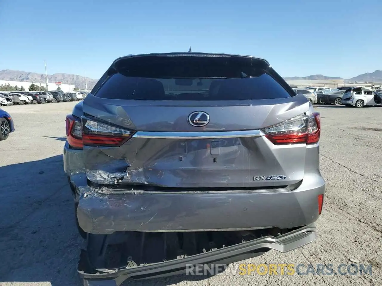 6 fotografías del automóvil dañado 2T2BGMCA2KC038687 LEXUS RX450 2019