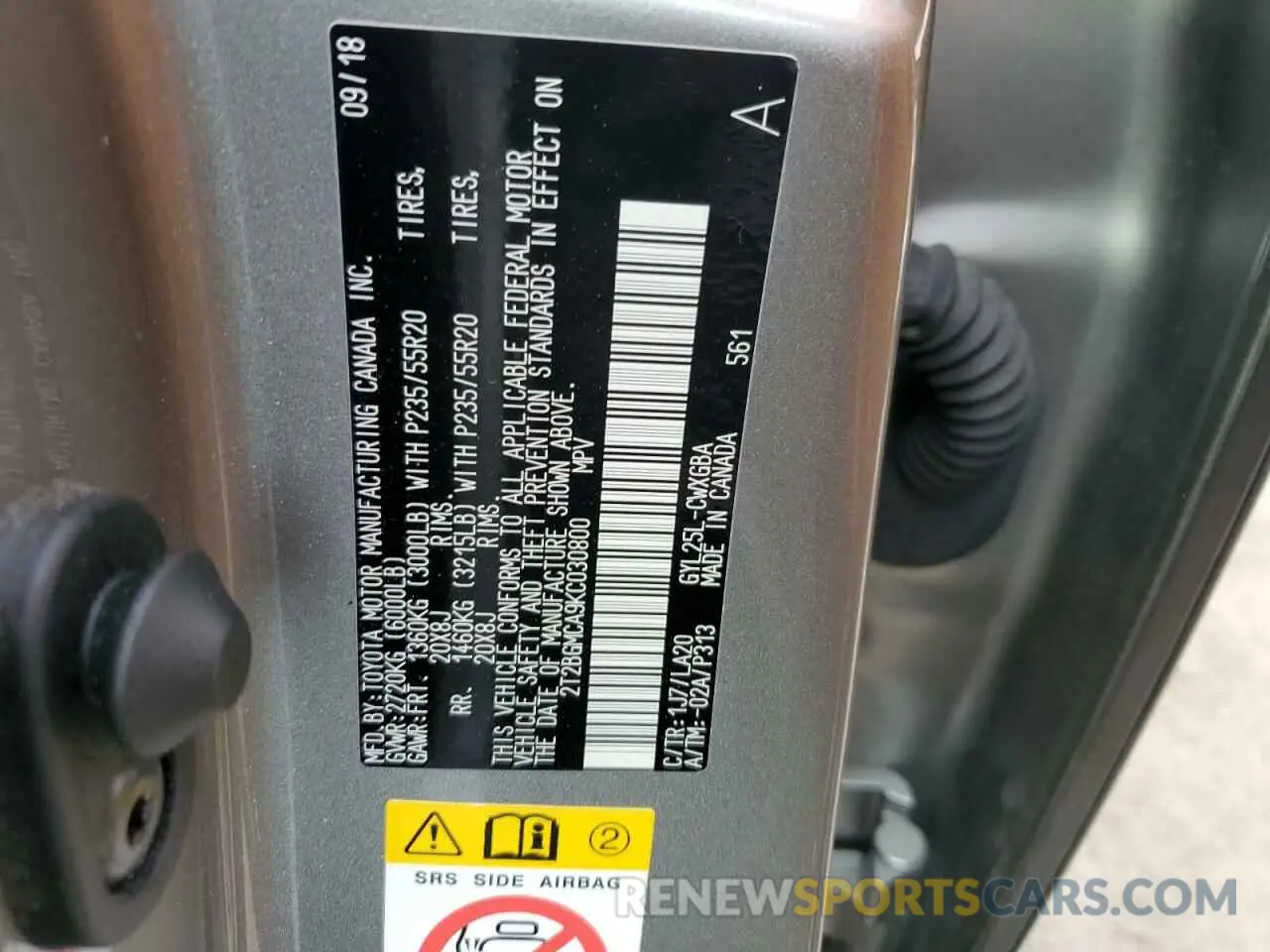 14 fotografías del automóvil dañado 2T2BGMCA9KC030800 LEXUS RX450 2019