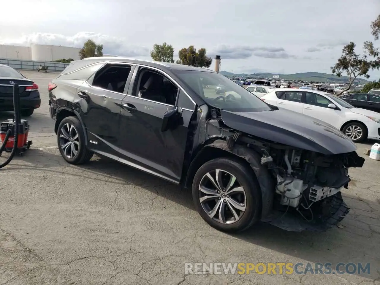 4 fotografías del automóvil dañado JTJDGKCA3K2006862 LEXUS RX450 2019